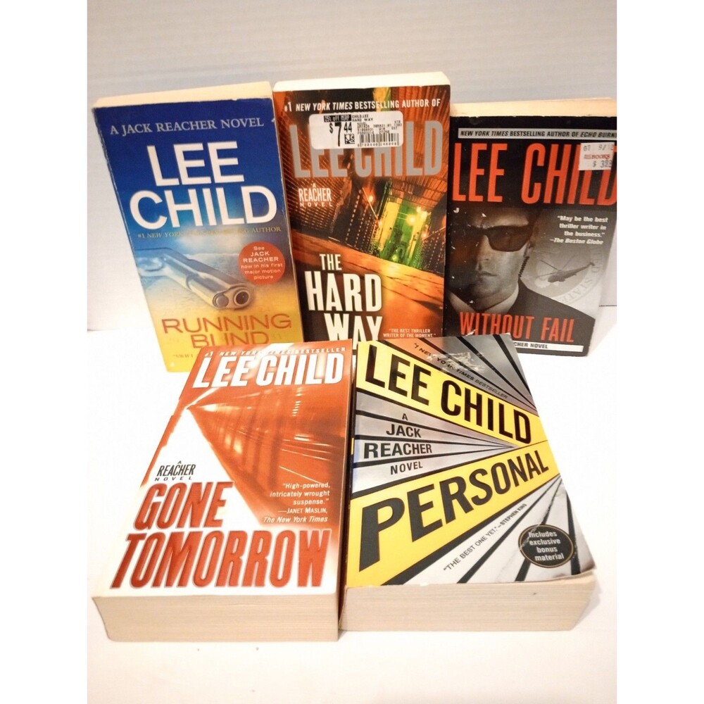 Lee Child Jack Reacher Paperback Books Lot of 5